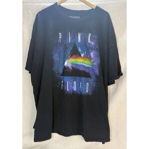 Pink Floyd Shirt Mens 4XL Black Liquid Blue Dark Side Prism Graphic Logo Album